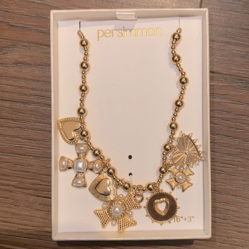 Viral Persimmon TikTok Necklace Gold Plating 19”
